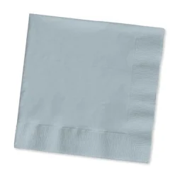Sale Shimmering Silver 2-Ply Napkin (Pack Of 50) Party Supplies