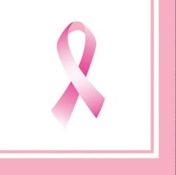 Sale Ribbon Of Hope 3-Ply Lunch Napkin (Pack Of 16) Party Supplies