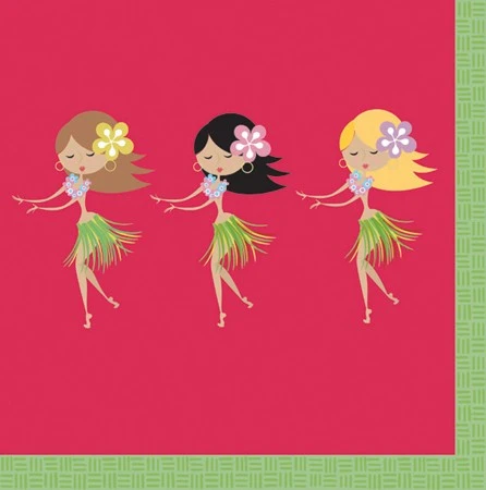 Mardi Gras Spot Let's Hula! 2-Ply Lunch Napkin (Pack Of 16) Tableware 3 Mardi Gras Spot Let's Hula! 2-Ply Lunch Napkin (Pack Of 16) Tableware