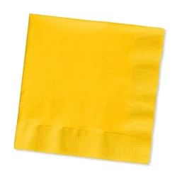 Mardi Gras Spot Yellow School Bus 2-Ply Napkin (Pack Of 50)