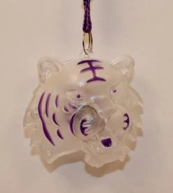 Mardi Gras Spot LED Tiger On Purple Necklace Light-Ups