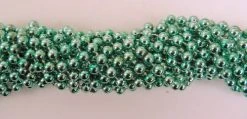 TBCS33 33" Round Metallic Light Green Mardi Gras Beads - Case (60 Dozen)