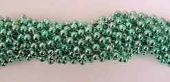 TBCS33 33" Round Metallic Light Green Mardi Gras Beads (Case - 60 Dozen)