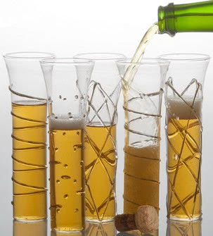 Plush Appeal, LLC Champagne Glass Silver 7" X 2.25" - 2 Of Each Design Per Pack (Pack Of 6) Plush Appeal, LLC Champagne Glass Silver 7" X 2.25" - 2 Of Each Design Per Pack (Pack Of 6)