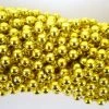 TBCS33 33" Round Metallic Gold Mardi Gras Beads - Case (60 Dozen)