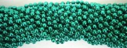 TBCS33 33" Round Metallic Green Mardi Gras Beads (Case - 60 Dozen)