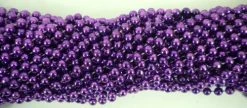 TBCS33 33" Round Metallic Purple Mardi Gras Beads (Case - 60 Dozen)