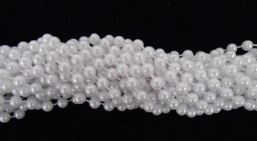 TBCSPW33 33" Round Pearl White Mardi Gras Beads (Case - 60 Dozen) TBCSPW33 33" Round Pearl White Mardi Gras Beads (Case - 60 Dozen)