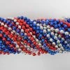 TB33 33" Round Metallic Red, Blue And Silver Mardi Gras Beads (6 Dozen - 72 Necklaces) 1 TB33 33" Round Metallic Red, Blue And Silver Mardi Gras Beads (6 Dozen - 72 Necklaces)