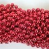 TBCS33 33" Round Metallic Red Mardi Gras Beads (Case - 60 Dozen)