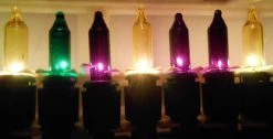 Plush Appeal, LLC Purple, Green And Gold LED Mardi Gras Lights - 80 Lights, 21'