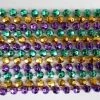 Mardi Gras Spot 48" 8mm Cut Metallic Purple, Gold And Green Mardi Gras Beads 1 Mardi Gras Spot 48" 8mm Cut Metallic Purple, Gold And Green Mardi Gras Beads