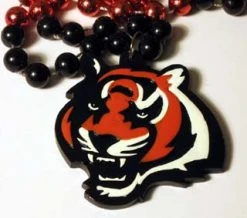 Mardi Gras Spot Beads 36" NFL Licensed Cincinnati Bengals Bead (Each)