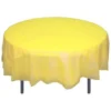 Plush Appeal, LLC Premium Round Light Yellow Table Cover (Each) Tableware 1 Plush Appeal, LLC Premium Round Light Yellow Table Cover (Each) Tableware