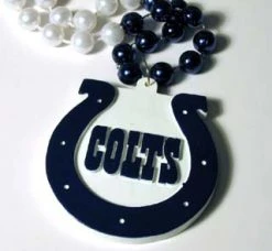 Mardi Gras Spot 36" NFL Licensed Indianapolis Colts Bead (Each) Beads