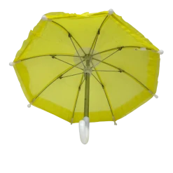 Mardi Gras Spot Yellow Umbrella With Ruffle 5