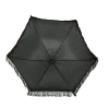 Mardi Gras Spot Novelties Black Umbrella With Fringe 14.5" (Each) 1 Mardi Gras Spot Novelties Black Umbrella With Fringe 14.5" (Each)