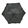 Mardi Gras Spot Novelties Black Umbrella With Ruffle 14.5" (Each)