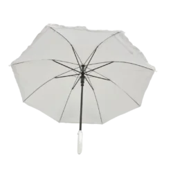 Mardi Gras Spot White Umbrella With Ruffle 17.75