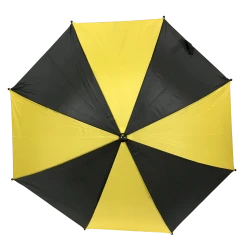 Mardi Gras Spot Yellow And Black Umbrella 19.5" (Each) Novelties