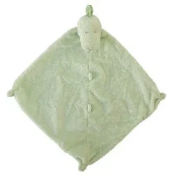 Sale Gifts & Apparel Green Dino Baby Blankie 13" X 13" (Each)