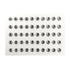 Plush Appeal, LLC 8mm Rhinestones - Silver (Pack Of 50)