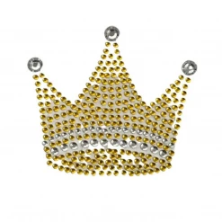 Plush Appeal, LLC Party Supplies Gold Crown Glitter Sticker (Each)