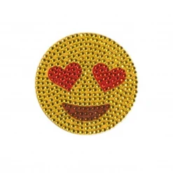 Sale Party Supplies Heart Face Emoji Glitter Sticker (Each)