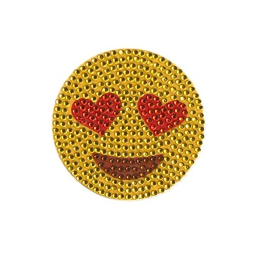 Sale Party Supplies Heart Face Emoji Glitter Sticker (Each) 3 Sale Party Supplies Heart Face Emoji Glitter Sticker (Each)