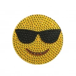 Sale Party Supplies Sunglasses Face Emoji Glitter Sticker (Each)
