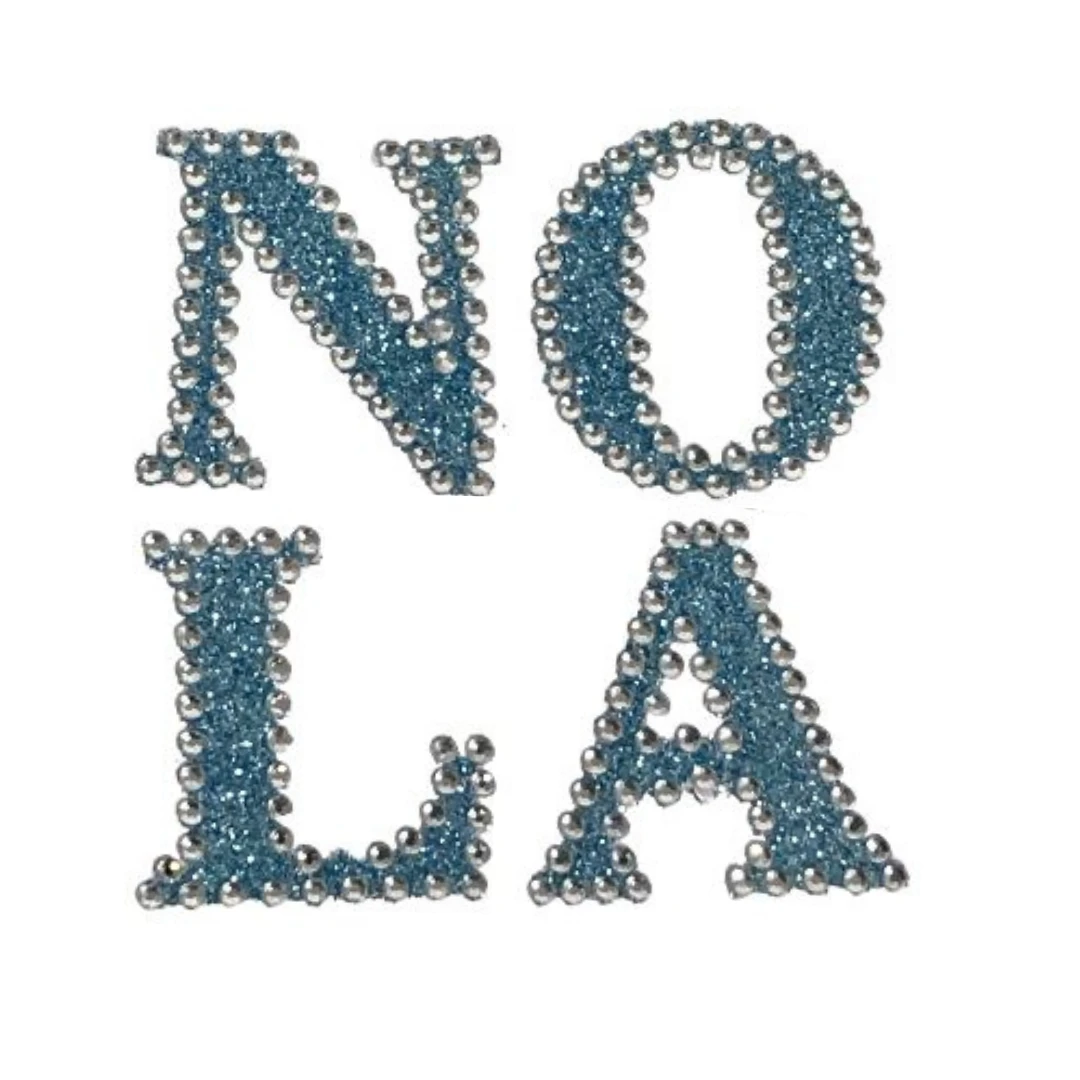 Plush Appeal, LLC Nola Glittered Tiles (Each) Party Supplies 3 Plush Appeal, LLC Nola Glittered Tiles (Each) Party Supplies