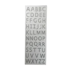 Plush Appeal, LLC Silver Crystals Alphabet Letter (Each)