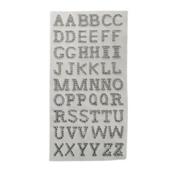 Plush Appeal, LLC Alphabet Letter In Silver Beading (Each) Party Supplies