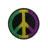 Sale Purple, Green And Yellow Peace Sign Glitter Sticker (Each) 1 Sale Purple, Green And Yellow Peace Sign Glitter Sticker (Each)
