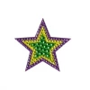 Plush Appeal, LLC Purple, Green And Yellow Star Glitter Sticker (Each) Party Supplies 1 Plush Appeal, LLC Purple, Green And Yellow Star Glitter Sticker (Each) Party Supplies