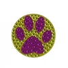 Plush Appeal, LLC Party Supplies Purple And Gold Paw Print Glitter Sticker (Each)
