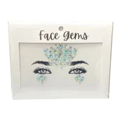 Plush Appeal, LLC Fan Clear Crystal Stick On Face Jewels (Each)