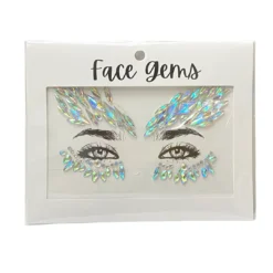 Plush Appeal, LLC Party Supplies Winged Clear Crystal Stick On Face Jewels (Each)