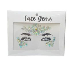 Plush Appeal, LLC Party Supplies Mermaid Clear Crystal Stick On Face Jewels (Each)