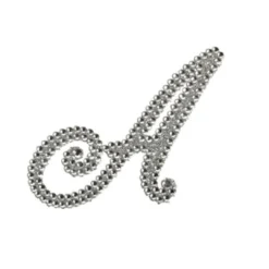 Plush Appeal, LLC Party Supplies Glitter Script Letter "A" Sticker (Each)