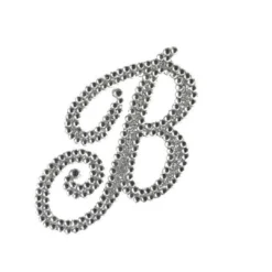 Plush Appeal, LLC Glitter Script Letter "B" Sticker (Each) Party Supplies
