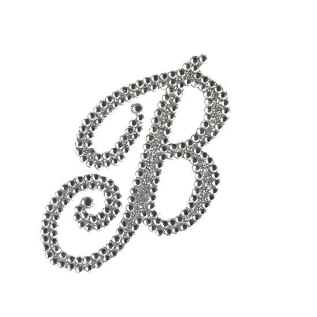 Plush Appeal, LLC Glitter Script Letter "B" Sticker (Each) Party Supplies 3 Plush Appeal, LLC Glitter Script Letter "B" Sticker (Each) Party Supplies