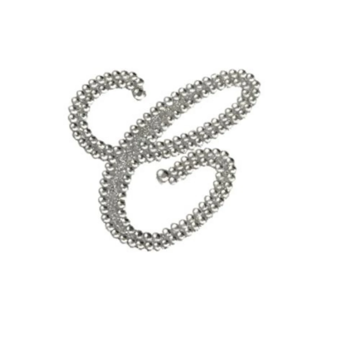 Plush Appeal, LLC Glitter Script Letter "C" Sticker (Each) Party Supplies Plush Appeal, LLC Glitter Script Letter "C" Sticker (Each) Party Supplies