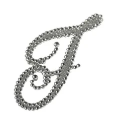 Plush Appeal, LLC Glitter Script Letter "F" (Each)