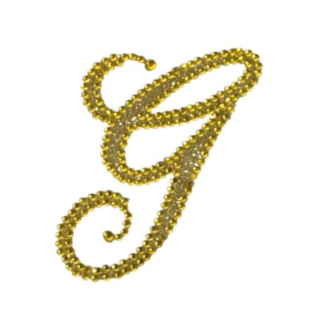 Sale Glitter Script Letter "G" - Gold (Each) Party Supplies 3 Sale Glitter Script Letter "G" - Gold (Each) Party Supplies