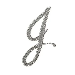Plush Appeal, LLC Party Supplies Glitter Script Letter "J" (Each)