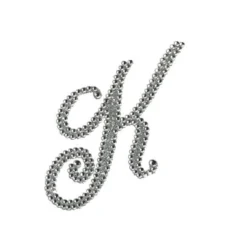 Plush Appeal, LLC Party Supplies Glitter Script Letter "K" (Each)