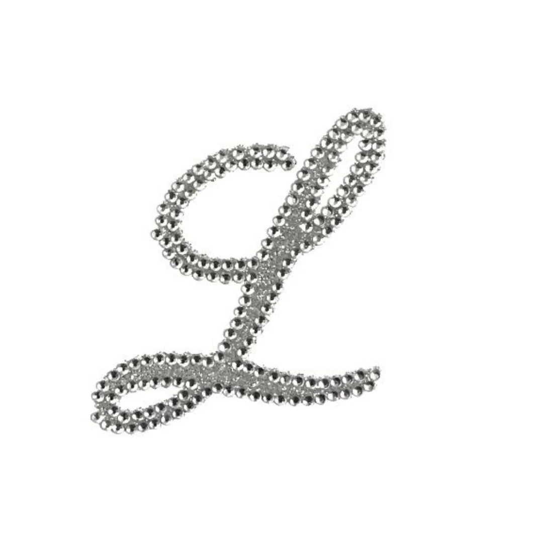 Plush Appeal, LLC Party Supplies Glitter Script Letter "L" (Each) 3 Plush Appeal, LLC Party Supplies Glitter Script Letter "L" (Each)