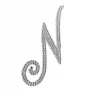 Plush Appeal, LLC Glitter Script Letter "N" (Each) Party Supplies