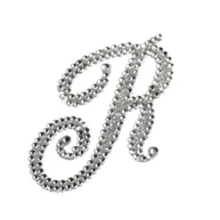 Plush Appeal, LLC Party Supplies Glitter Script Letter "R" (Each)
